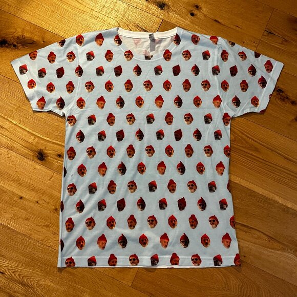 The Life Aquatic with Steve Zissou Bill Murray All-Over Face Print T-Shirt - Picture 1 of 6